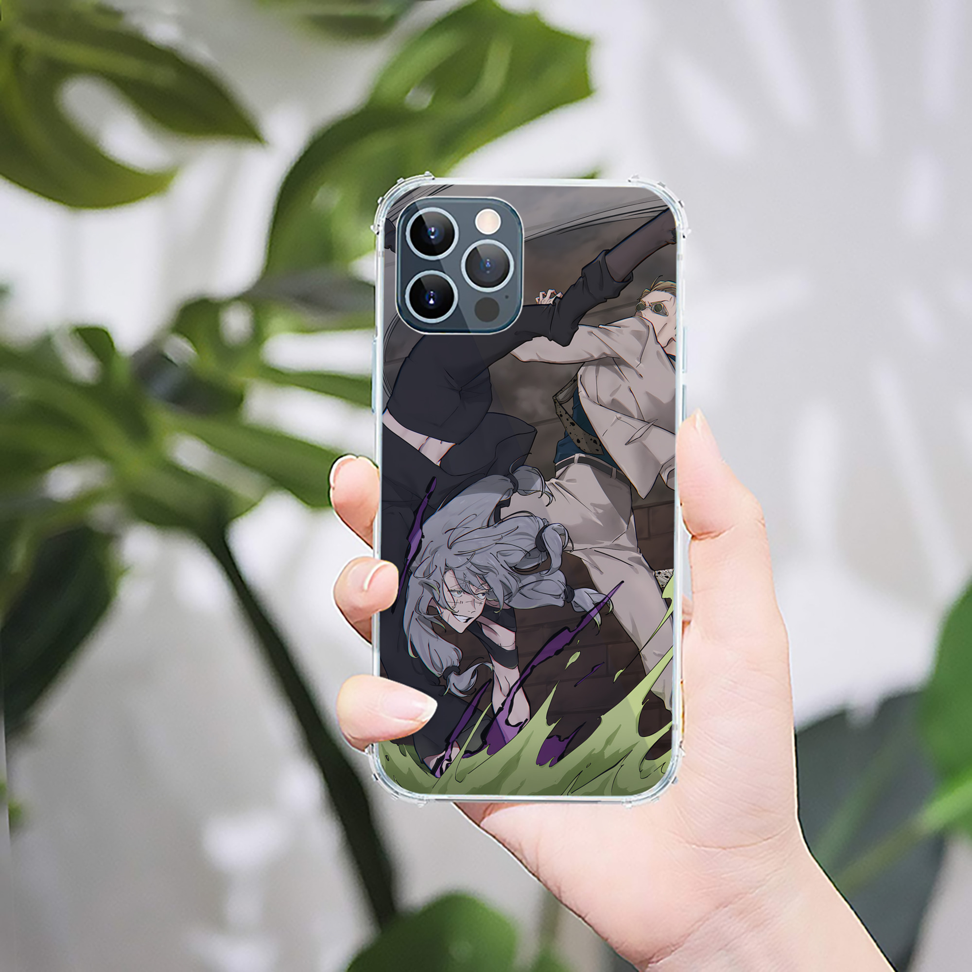 （画像用） 呪術廻戦 Jujutsu Kaisen 【iPhone 12シリーズ対応】透明スマホケース（クリアソフトケース）